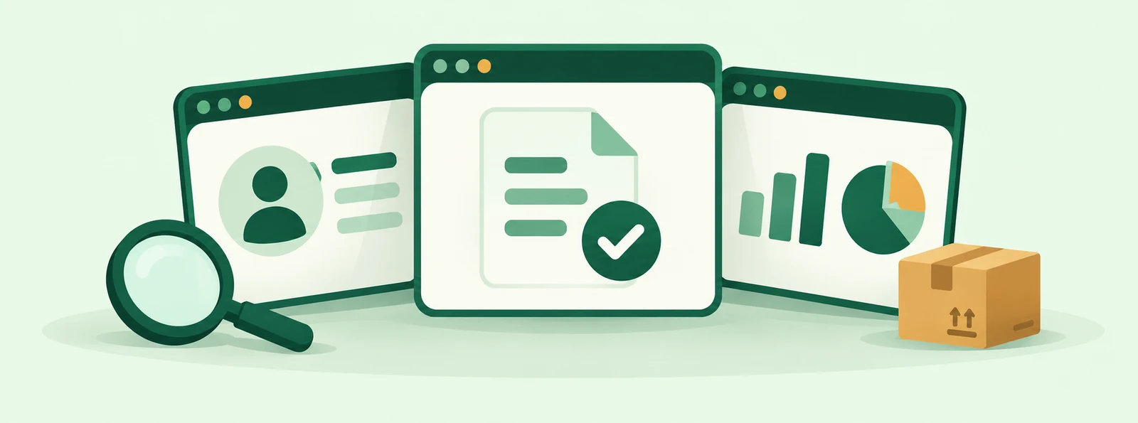 Freight CRM platform comparison illustrated with customer, quotation and analytics panels